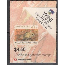 Australia - Correo 1992 Yvert 1249B Carnet ** Mnh Fauna