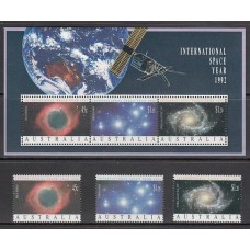 Australia - Correo 1992 Yvert 1255/7+Hb 19 ** Mnh Astro