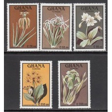 Ghana - Correo 1991 Yvert 1256/60 ** Mnh  Flores