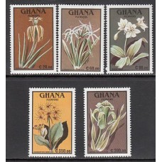 Ghana - Correo 1991 Yvert 1256/60 ** Mnh  Flores