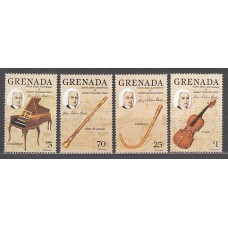 Grenada - Correo 1985 Yvert 1261/4 ** Mnh Bach intrumentos musicales
