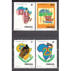 Ruanda - Correo Yvert 1268/71 ** Mnh