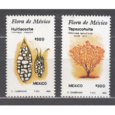 Mexico - Correo 1988 Yvert 1274/5 ** Mnh Flora