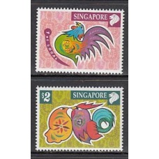Singapur - Correo Yvert 1276/7 ** Mnh  Año del gallo