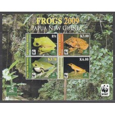 Papua y Nueva Guinea - Correo Yvert 1276/9 ** Mnh Fauna. WWF