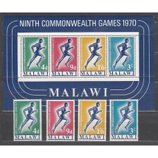 Malawi - Correo Yvert 128/31+Hb 18 ** Mnh  Deportes