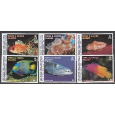 Turk y Caicos - Correo Yvert 1281/6 ** Mnh Fauna marina