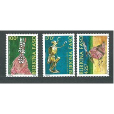 Burkina Faso - Correo Yvert 1286/8 ** Mnh  Artesania