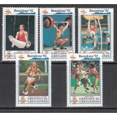 Grenada-Grenadines - Correo Yvert 1289/93 ** Mnh Olimpiadas de Barcelons