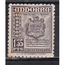 Andorra Española Sueltos 1948 Edifil 55 (*) Mng