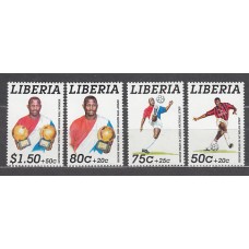 Liberia - Correo 1995 Yvert 1299/302 ** Mnh  Deportes fútbol