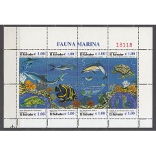 Salvador - Correo 1996 Yvert 1299/306 ** Mnh  Fauna marina