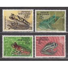 Papua y Nueva Guinea - Correo Yvert 130/3 ** Mnh Fauna