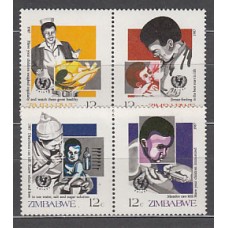 Zimbabwe Correo Yvert 130/3 ** Mnh   Medicina