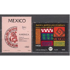 Mexico - Correo 1989 Yvert 1301/2 ** Mnh Upu