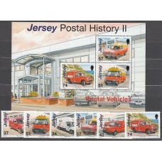 Jersey - Correo 2006 Yvert 1302/7+H.73 ** Mnh Vehículos