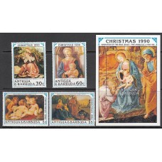 Antigua Correo Yvert 1305/8+Hb 191 ** Mnh Navidad