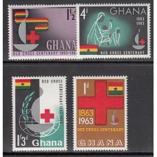 Ghana - Correo 1963 Yvert 131/4 ** Mnh  Cruz roja