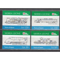 Sierra Leona - Correo Yvert 1310/3 ** Mnh  Trenes