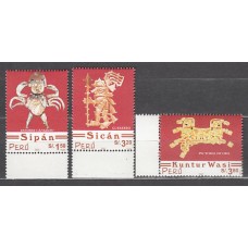 Peru - Correo 2002 Yvert 1327/9 ** Mnh Arqueologia