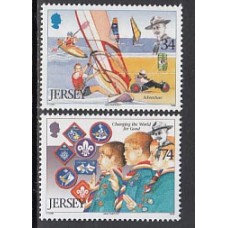 Jersey - Correo 2007 Yvert 1329/30 ** Mnh Scoutismo