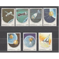 Nicaragua - Correo 1984 Yvert 1330/3 + A 1059/61 ** Mnh Astro