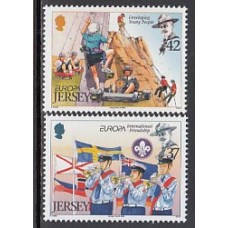 Jersey - Correo 2007 Yvert 1331/2 ** Mnh Scoutismo