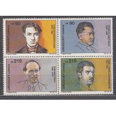 Uruguay - Correo 1990 Yvert 1336/9 ** Mnh Personajes