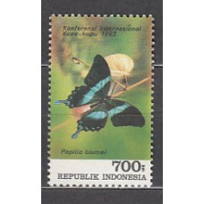 Indonesia - Correo 1993 Yvert 1339 ** Mnh  Fauna mariposas