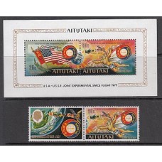 Aitutaki Correo Yvert 134/35 + H.5 ** Mnh Astro