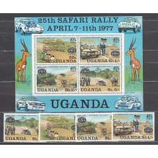 Uganda - Correo Yvert 134/7+Hb 5 ** Mnh  Deportes rally