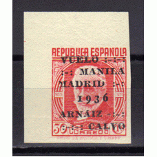 España II República 1936 Edifil 741s ** Mnh  Bonito borde hoja