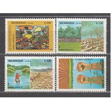 Nicaragua - Correo 1984 Yvert 1347/9 + A 1075 ** Mnh UNESCO