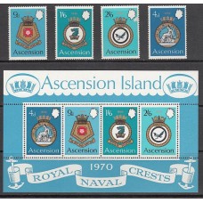 Ascension - Correo Yvert 135/8+Hb 2 ** Mnh  Escudos