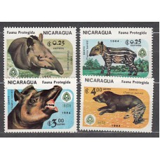 Nicaragua - Correo 1984 Yvert 1355/6 + A 108/01 ** Mnh Fauna