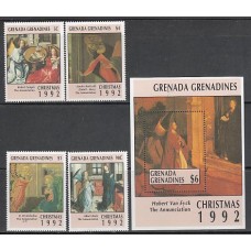 Grenada-Grenadines - Correo Yvert 1366/9+H.251 ** Mnh Navidad