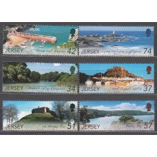 Jersey - Correo 2007 Yvert 1367/72 ** Mnh Paisajes