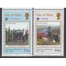 Man - Correo 2007 Yvert 1372/3 ** Mnh Europa scoutismo