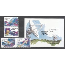 Maldives - Correo Yvert 1372/5+H.198 ** Mnh  Astro