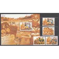 Nueva Zelanda - Correo 1995 Yvert 1373/6+H,102 ** Mnh Deportes