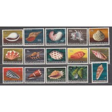 Papua y Nueva Guinea - Correo Yvert 138/52 * Mh Fauna Marina. Conchas