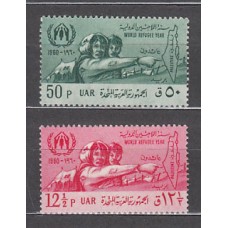 Siria - Correo Yvert 138/9 ** Mnh Día del refugiado