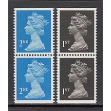 Gran Bretaña - Correo 1989 Yvert 1392/3+1392/3a ** Mnh Isabel II