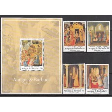 Antigua Correo Yvert 1397/40+Hb 214 ** Mnh Navidad Pinturas