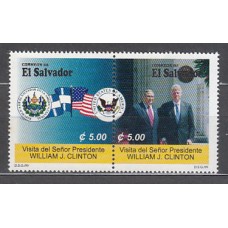 Salvador - Correo 1999 Yvert 1398/9 ** Mnh  Visita de J. Clinton