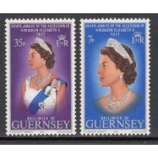 Guernsey - Correo 1977 Yvert 140/1 ** Mnh  Isabel II