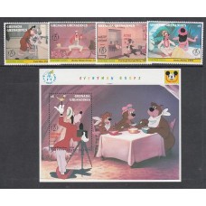 Grenada-Grenadines - Correo Yvert 1400/3+H.262 ** Mnh Walt Disney