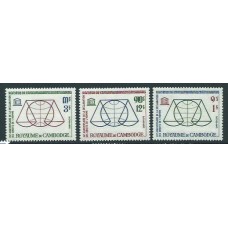 Camboya - Correo Yvert 141/3 ** Mnh