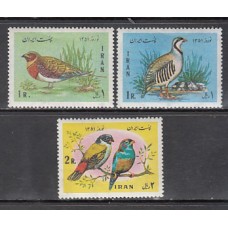 Iran - Correo 1972 Yvert 1417/9 ** Mnh Fauna aves