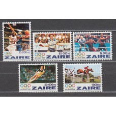 Zaire - Correo Yvert 1418/22 ** Mnh  Olimpiadas de Atlanta